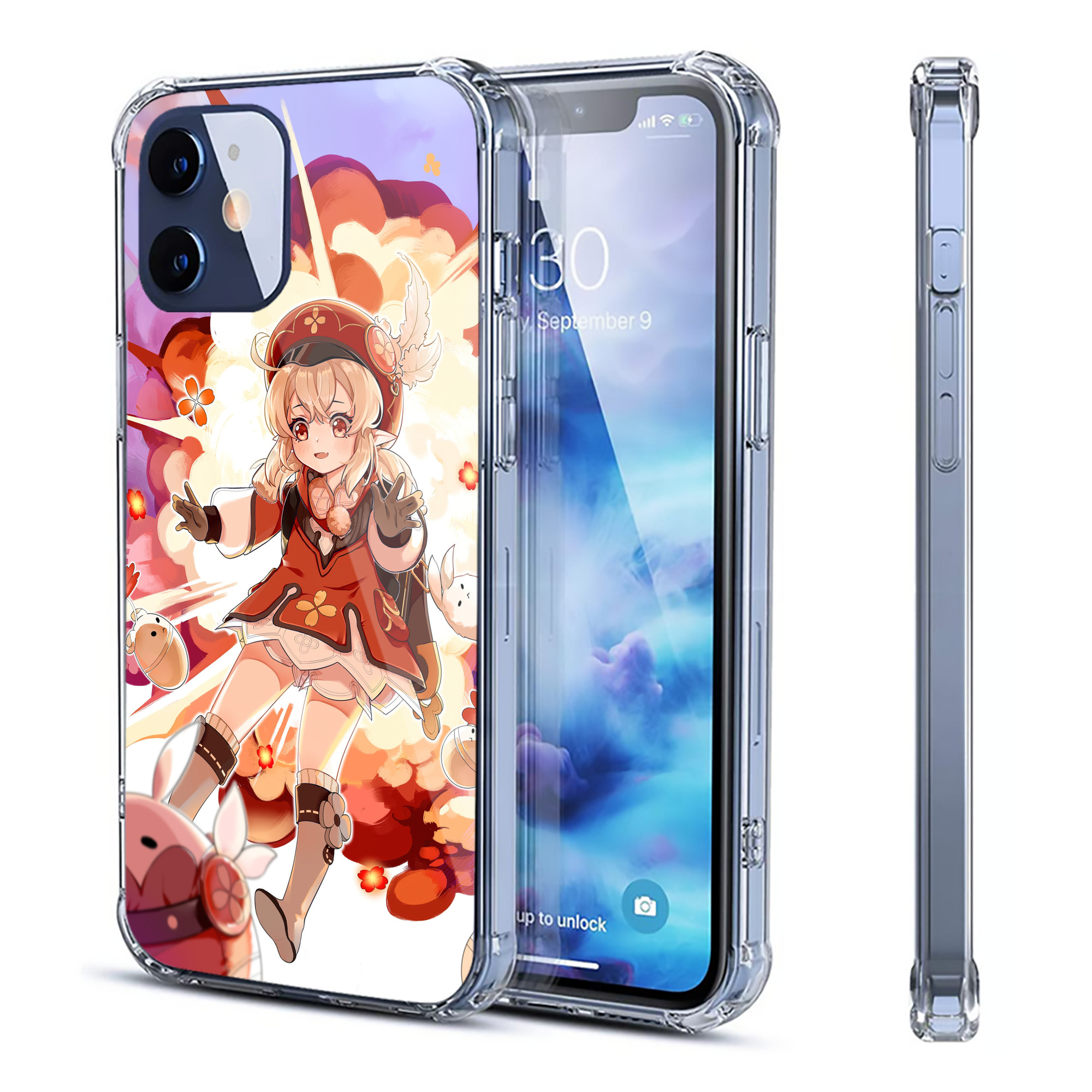 げんし神 genshin 【iPhone 12シリーズ対応】透明スマホケース（クリアソフトケース）